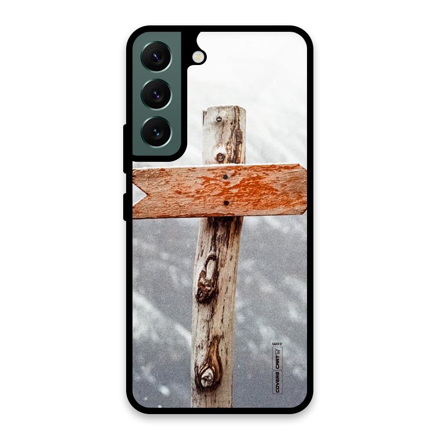 Wood And Snow Glass Back Case for Galaxy S22 5G