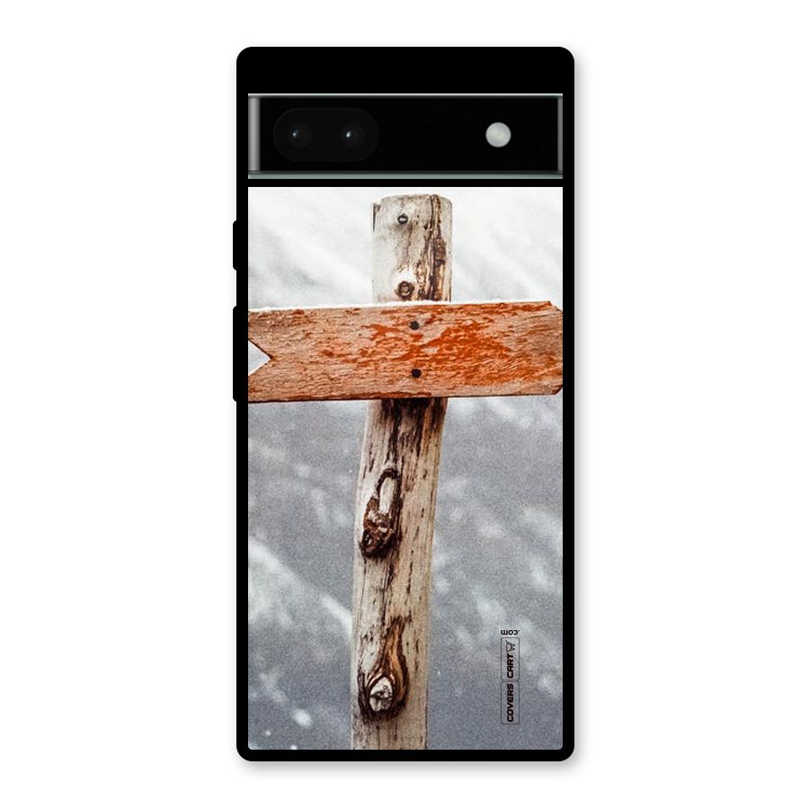 Wood And Snow Glass Back Case for Google Pixel 6a