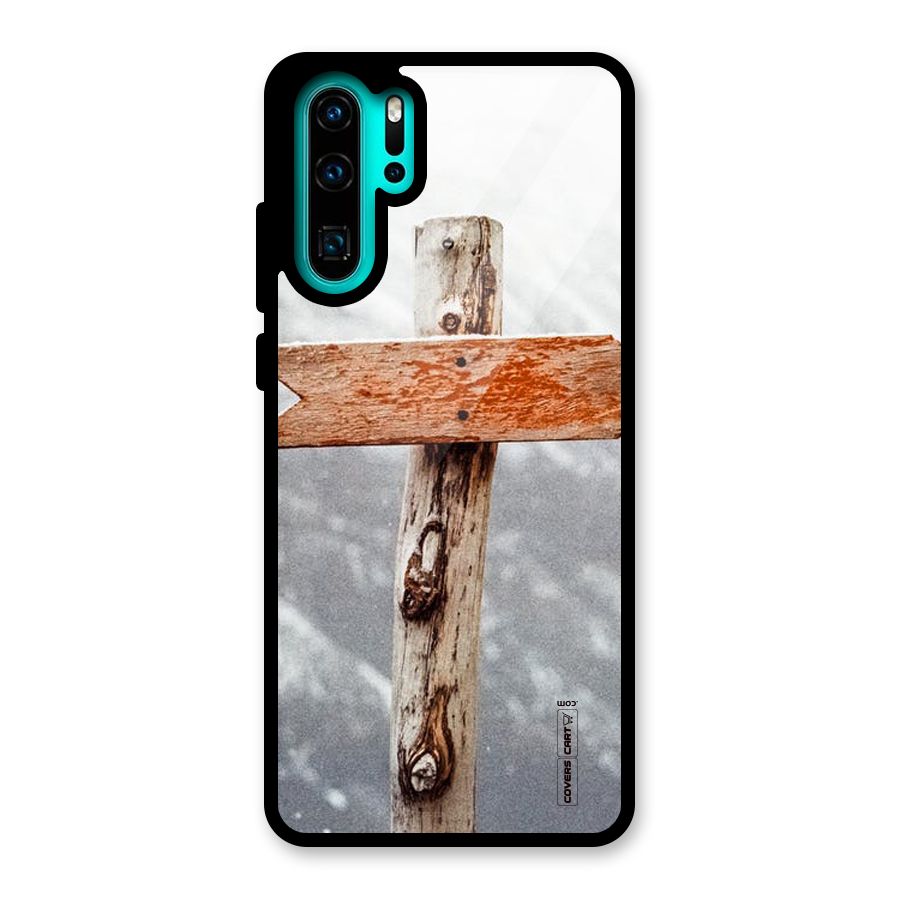 Wood And Snow Glass Back Case for Huawei P30 Pro