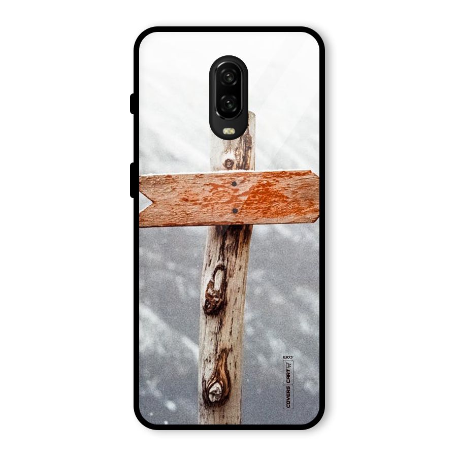 Wood And Snow Glass Back Case for OnePlus 6T