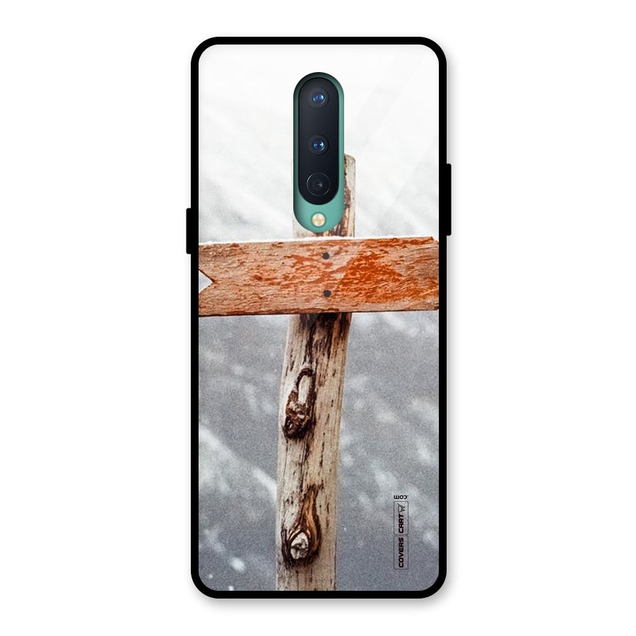 Wood And Snow Glass Back Case for OnePlus 8