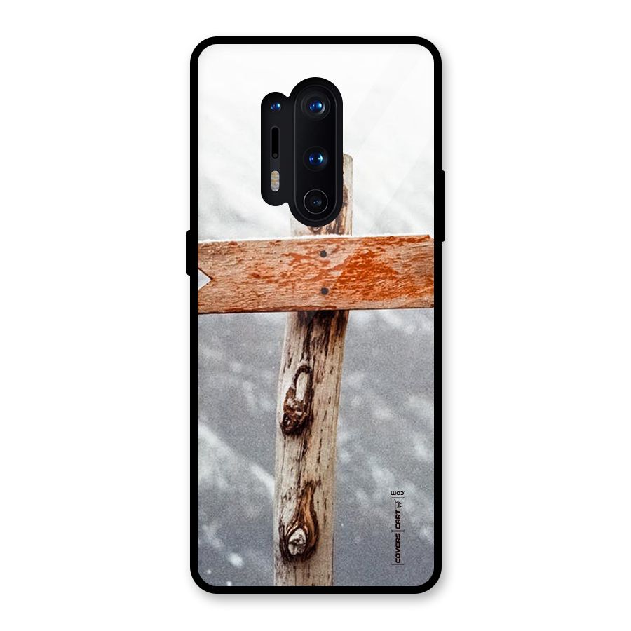 Wood And Snow Glass Back Case for OnePlus 8 Pro