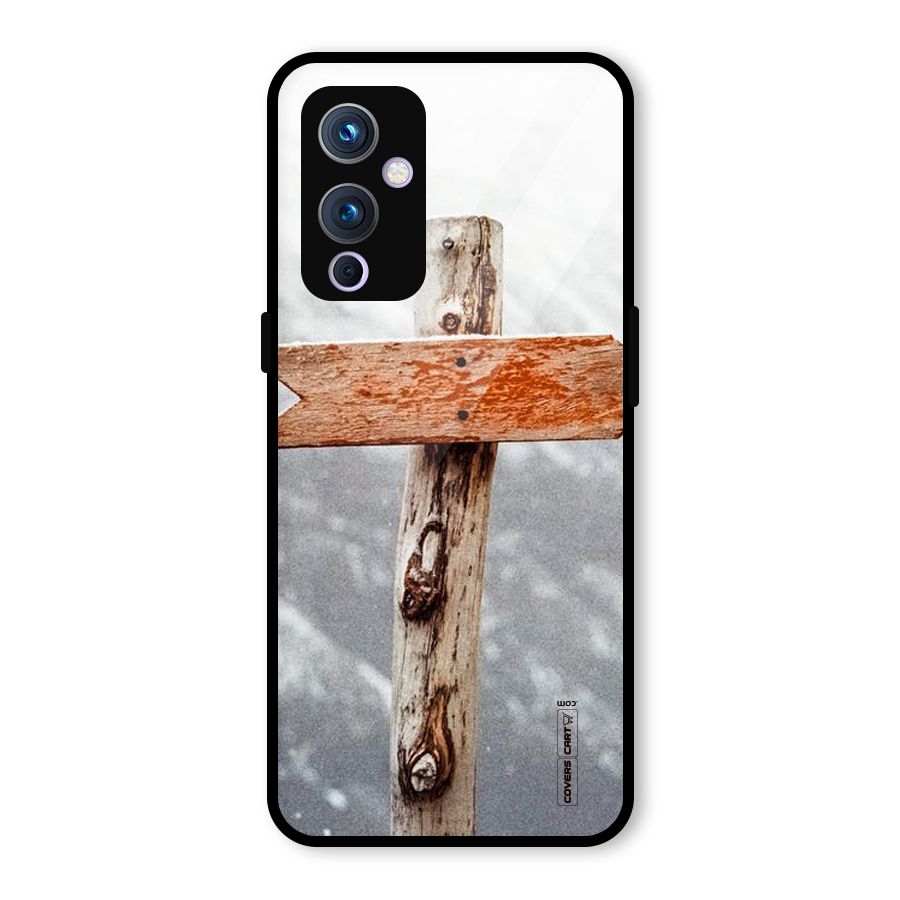 Wood And Snow Glass Back Case for OnePlus 9
