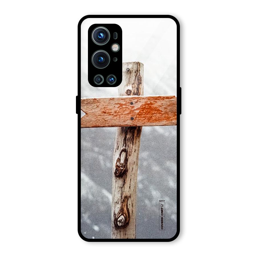 Wood And Snow Glass Back Case for OnePlus 9 Pro
