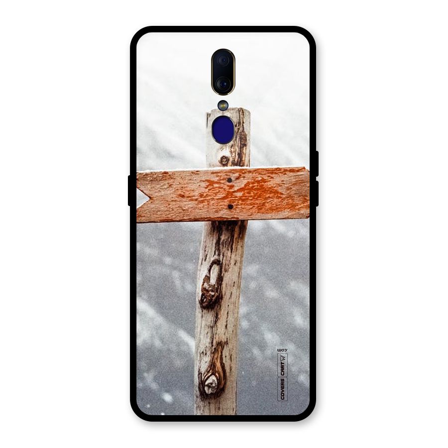 Wood And Snow Glass Back Case for Oppo F11