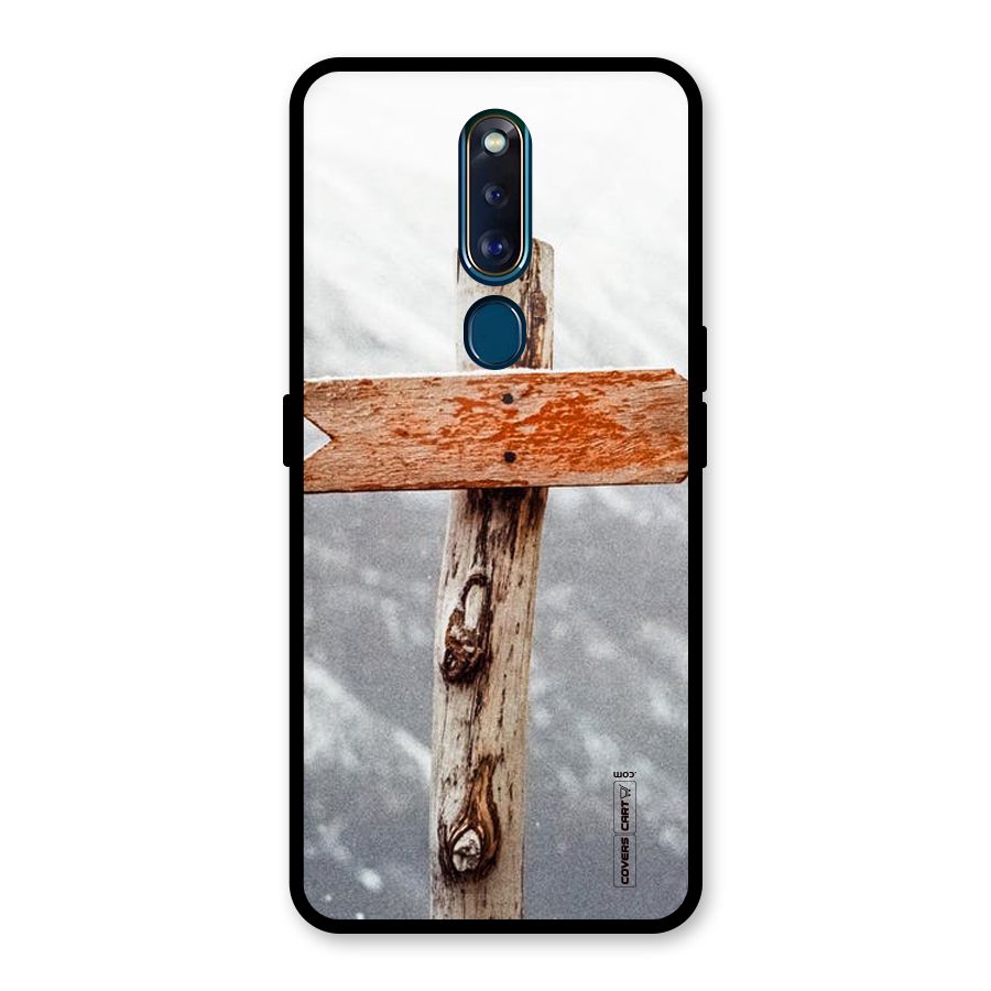 Wood And Snow Glass Back Case for Oppo F11 Pro