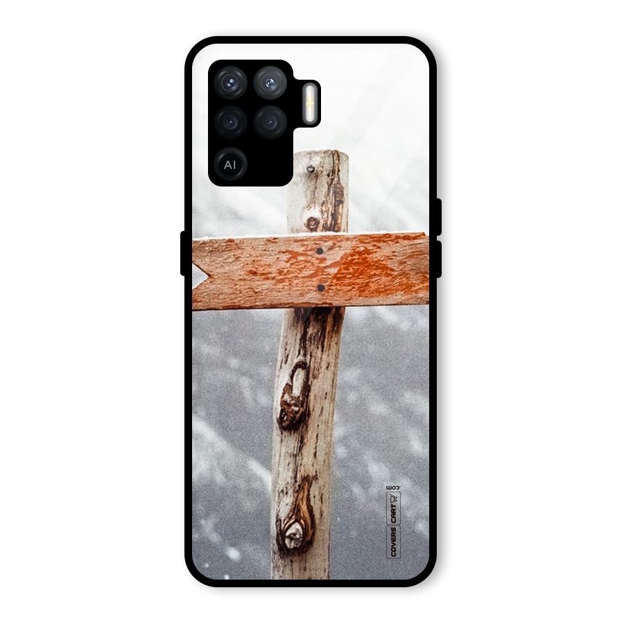 Wood And Snow Glass Back Case for Oppo F19 Pro