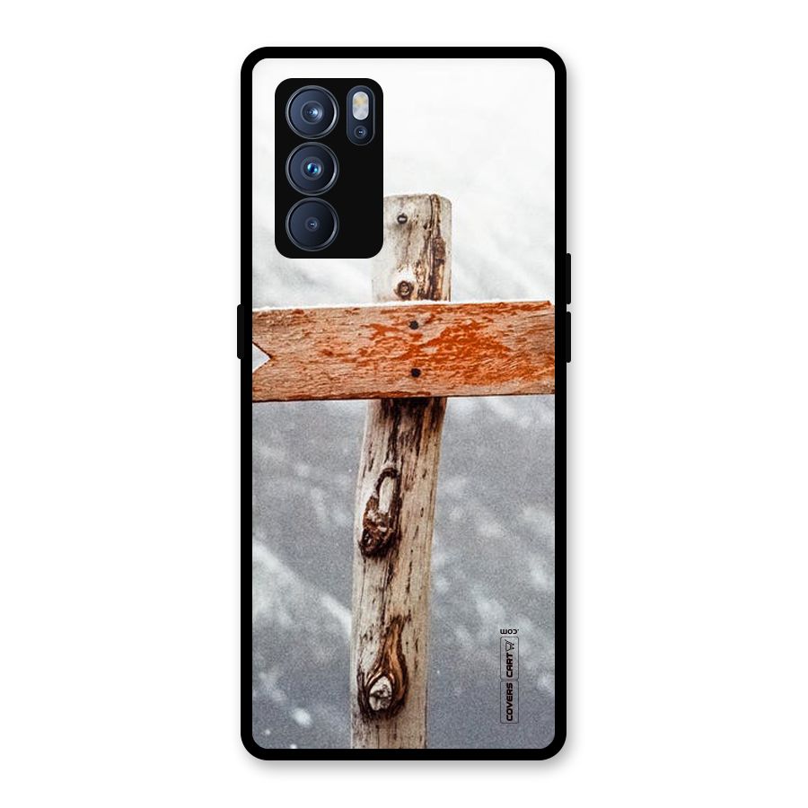 Wood And Snow Glass Back Case for Oppo Reno6 Pro 5G
