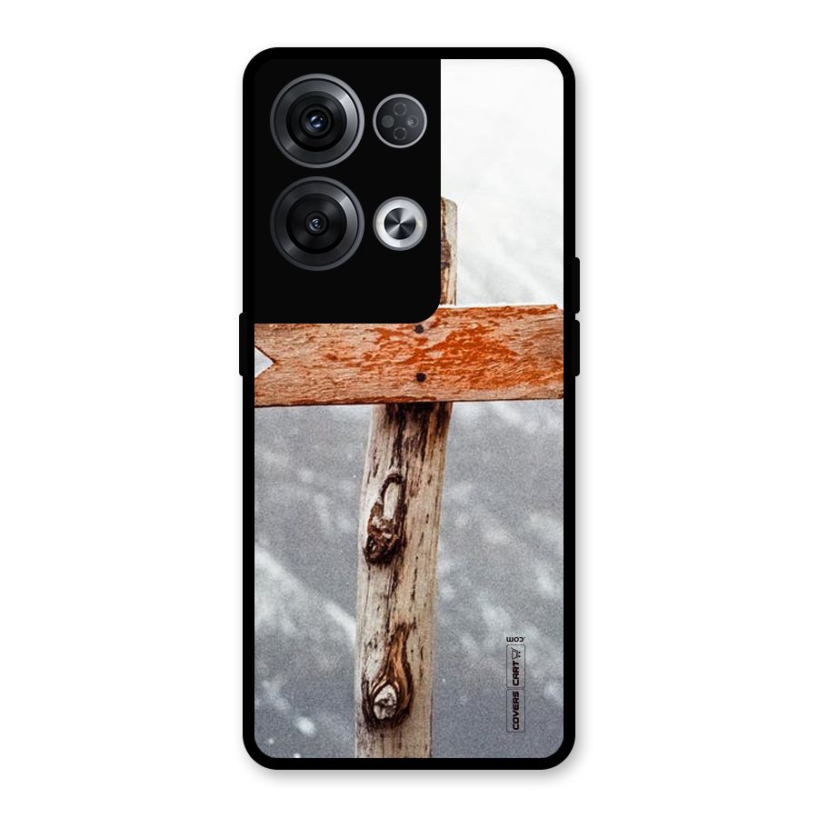 Wood And Snow Glass Back Case for Oppo Reno8 Pro 5G
