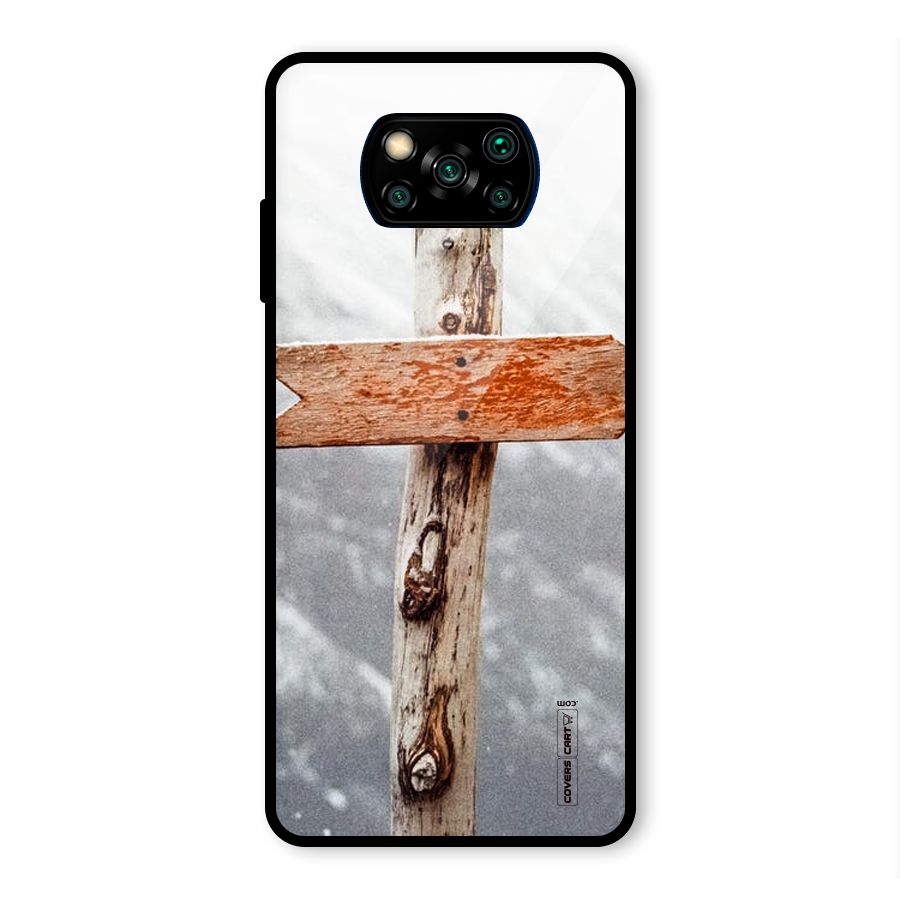 Wood And Snow Glass Back Case for Poco X3 Pro