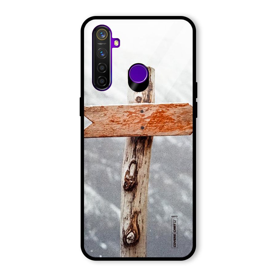 Wood And Snow Glass Back Case for Realme 5 Pro