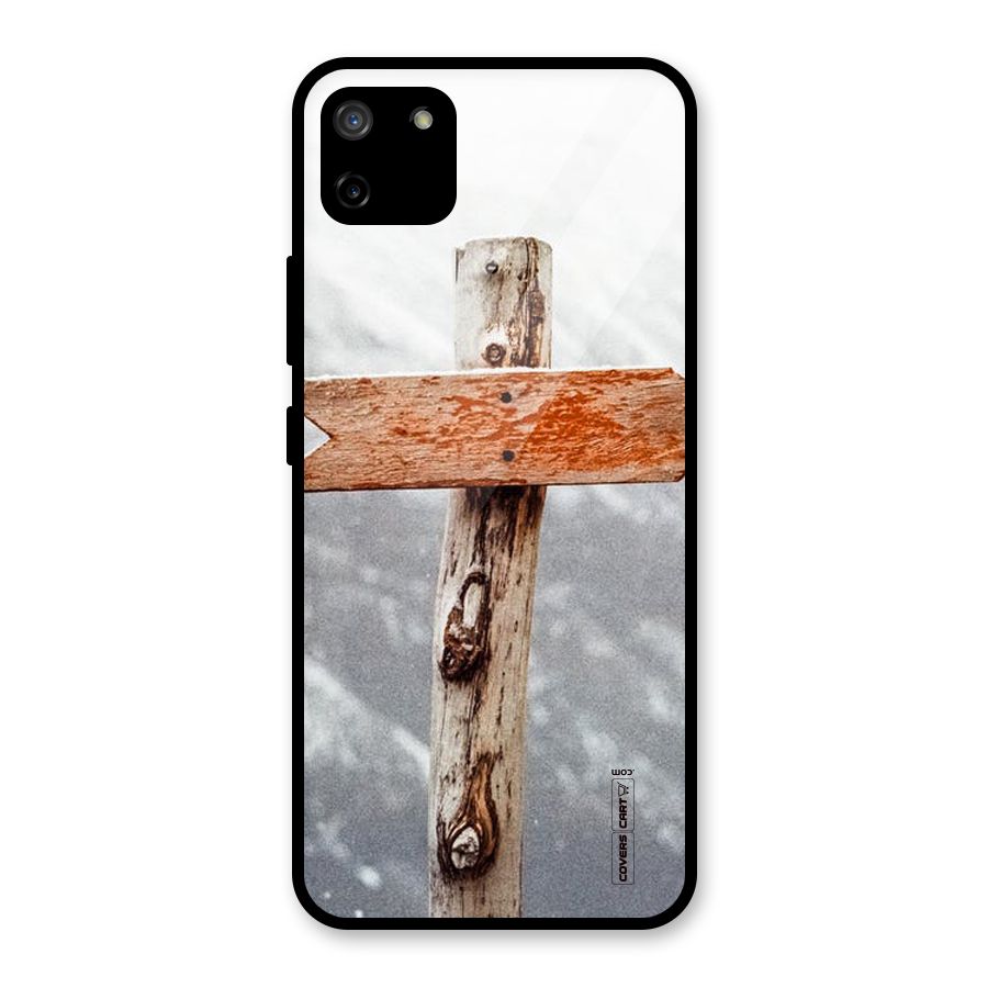 Wood And Snow Glass Back Case for Realme C11