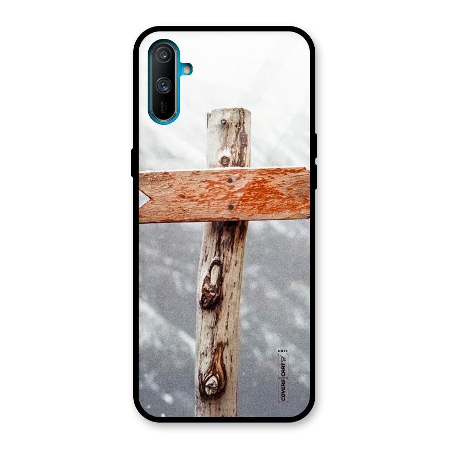 Wood And Snow Glass Back Case for Realme C3