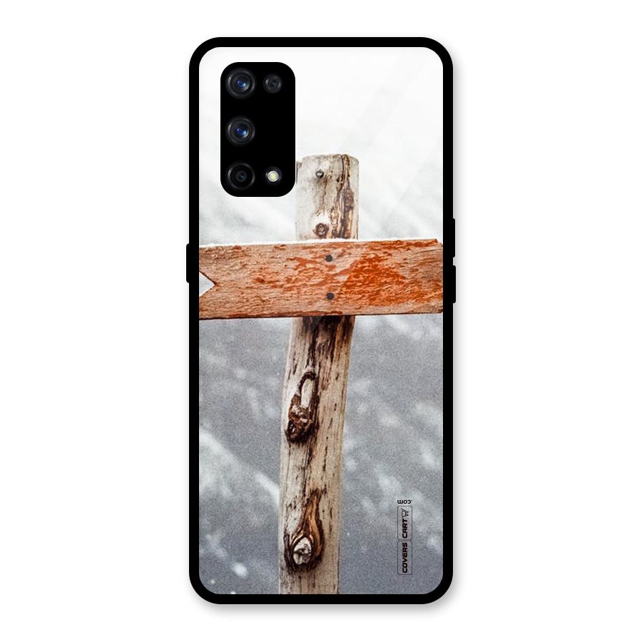 Wood And Snow Glass Back Case for Realme X7 Pro