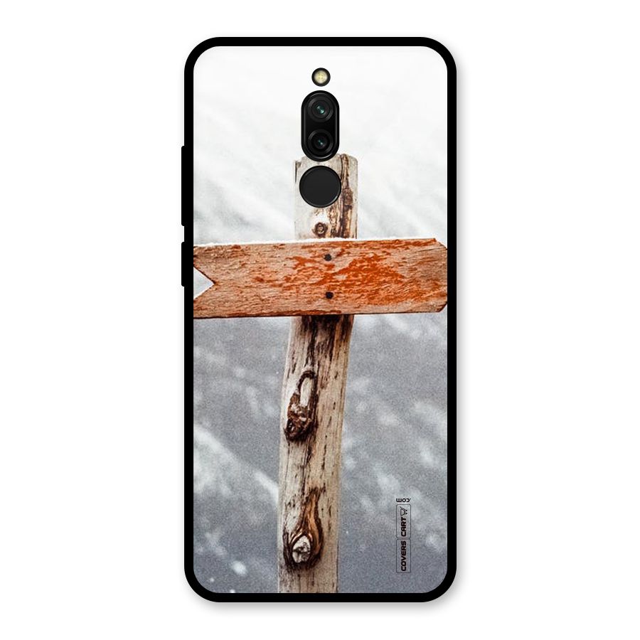 Wood And Snow Glass Back Case for Redmi 8
