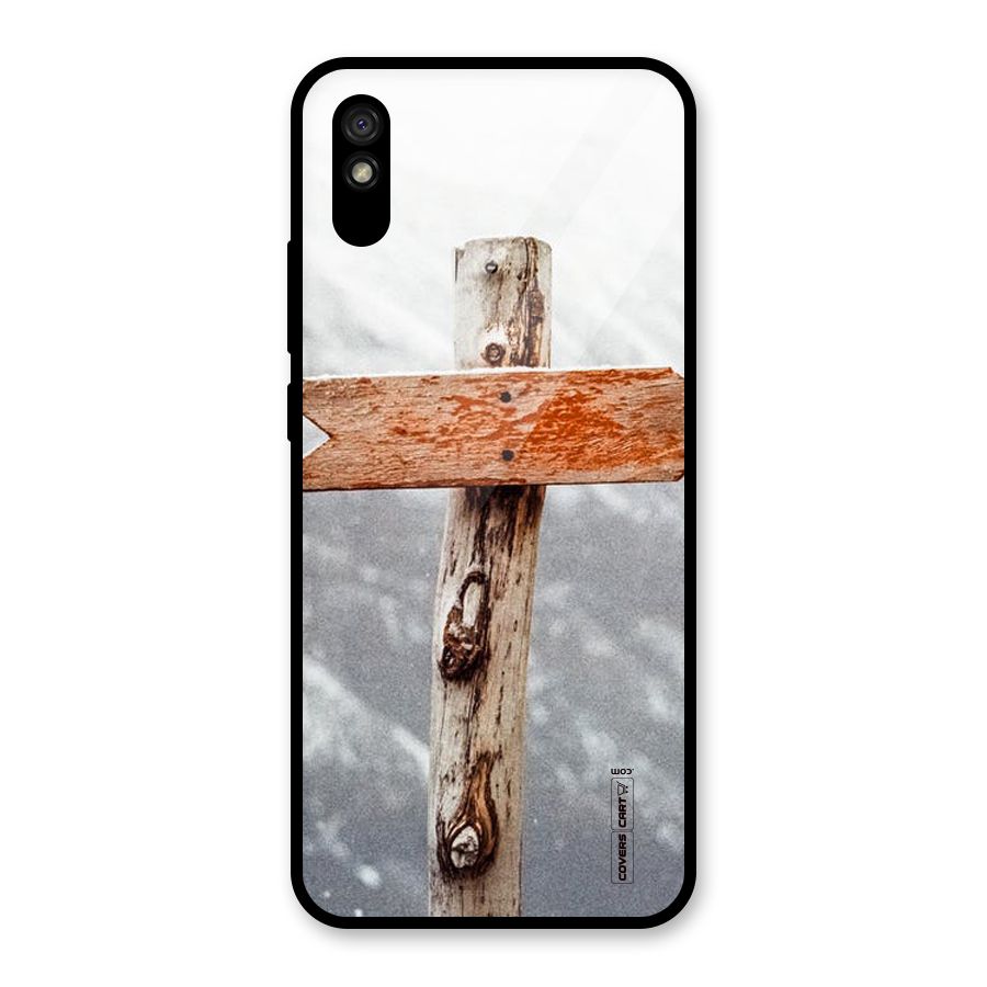 Wood And Snow Glass Back Case for Redmi 9i