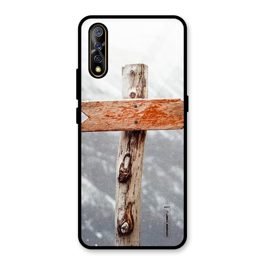Wood And Snow Glass Back Case for Vivo S1