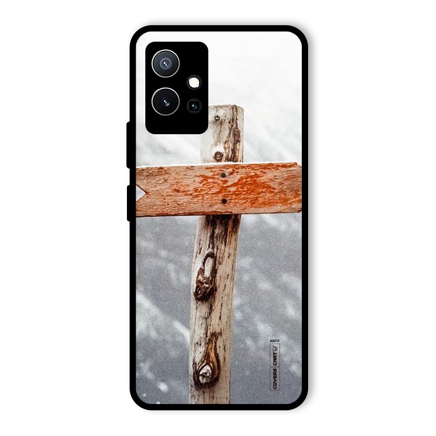 Wood And Snow Glass Back Case for Vivo T1 5G