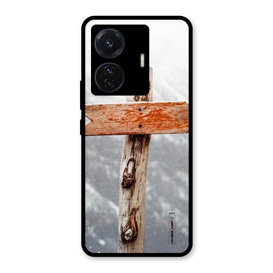 Wood And Snow Glass Back Case for Vivo T1 Pro