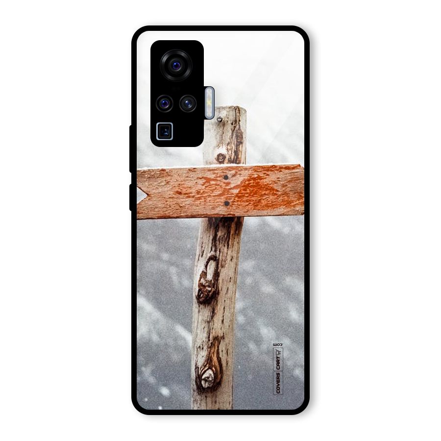 Wood And Snow Glass Back Case for Vivo X50 Pro