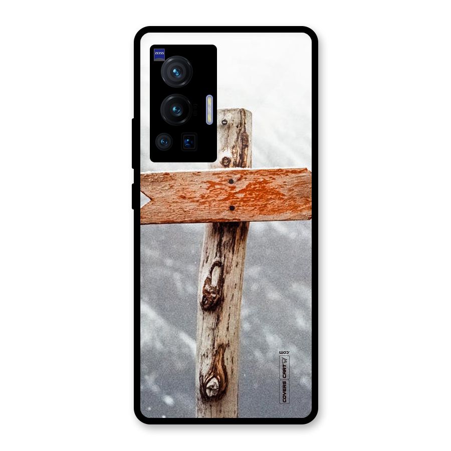 Wood And Snow Glass Back Case for Vivo X70 Pro