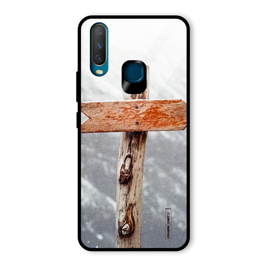 Wood And Snow Glass Back Case for Vivo Y17