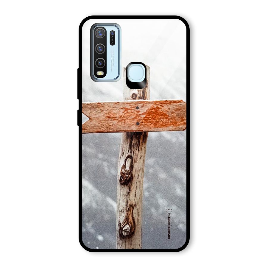 Wood And Snow Glass Back Case for Vivo Y50