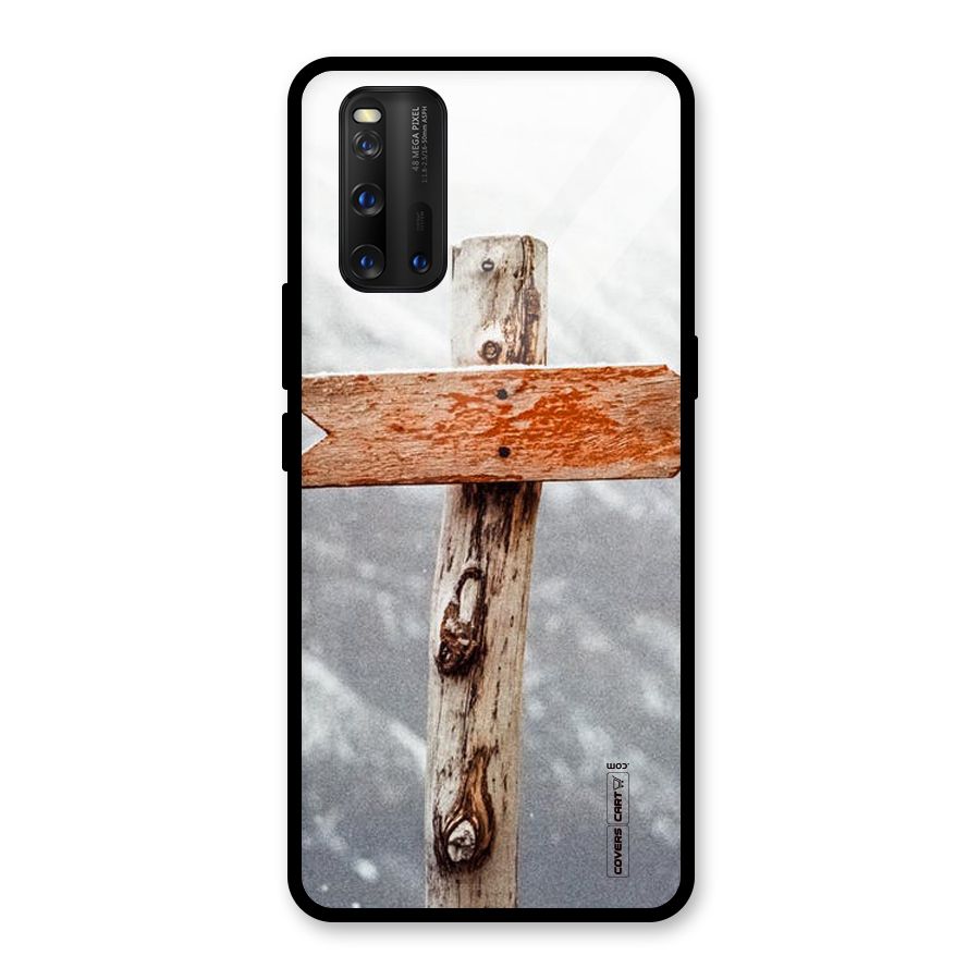 Wood And Snow Glass Back Case for Vivo iQOO 3