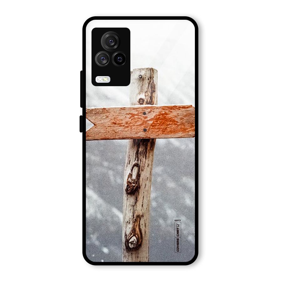 Wood And Snow Glass Back Case for Vivo iQOO 7 Legend 5G