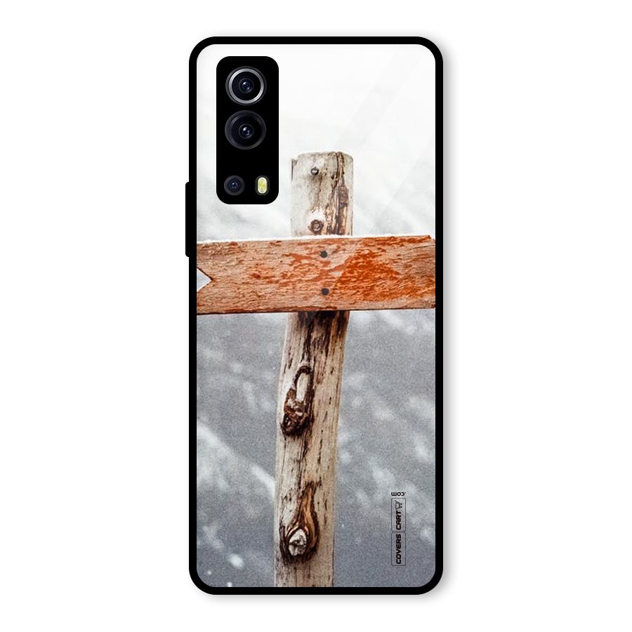 Wood And Snow Glass Back Case for Vivo iQOO Z3