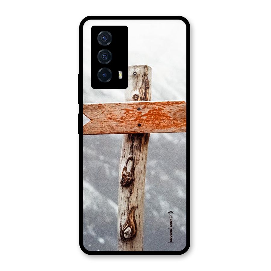 Wood And Snow Glass Back Case for Vivo iQOO Z5