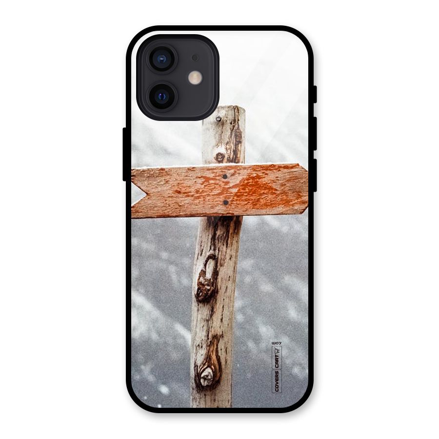 Wood And Snow Glass Back Case for iPhone 12