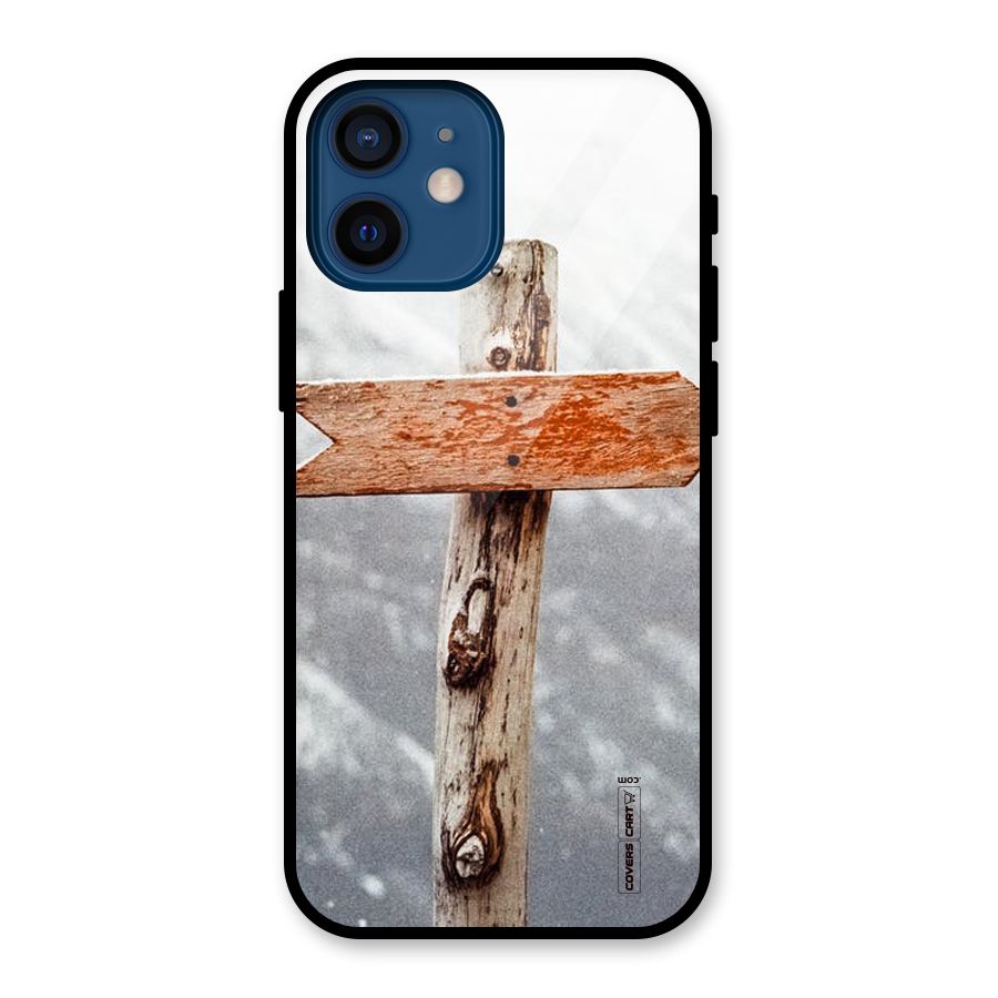 Wood And Snow Glass Back Case for iPhone 12 Mini