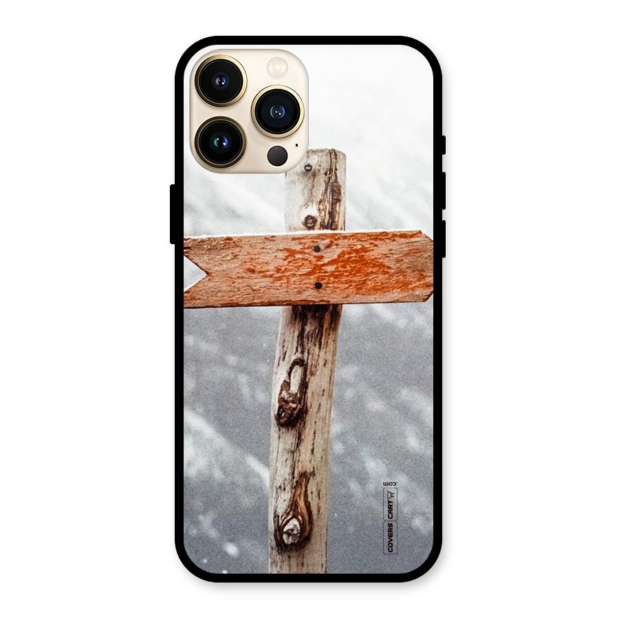 Wood And Snow Glass Back Case for iPhone 13 Pro Max