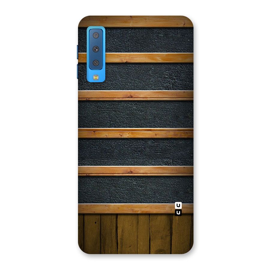 Wood Design Back Case for Galaxy A7 (2018)