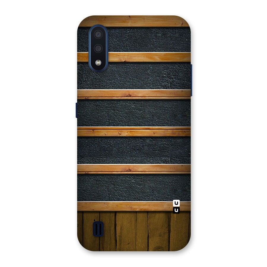 Wood Design Back Case for Galaxy M01