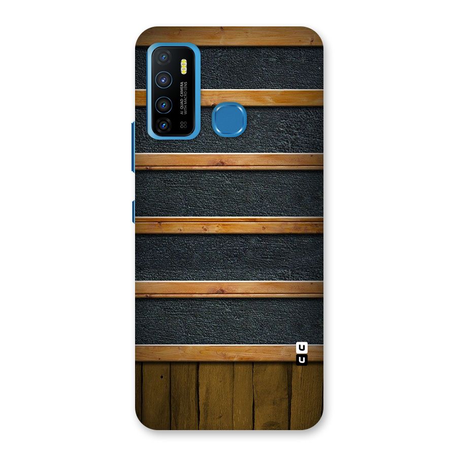 Wood Design Back Case for Infinix Hot 9