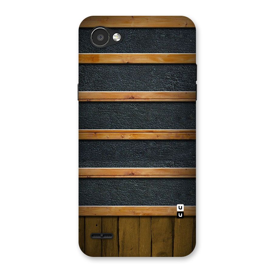 Wood Design Back Case for LG Q6