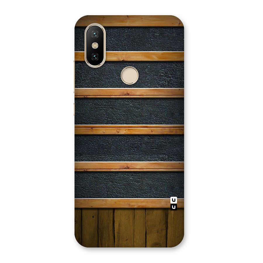 Wood Design Back Case for Mi A2