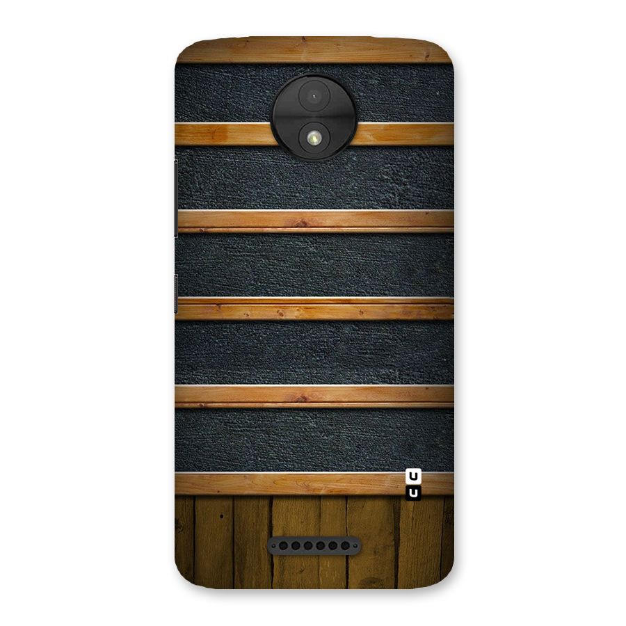 Wood Design Back Case for Moto C