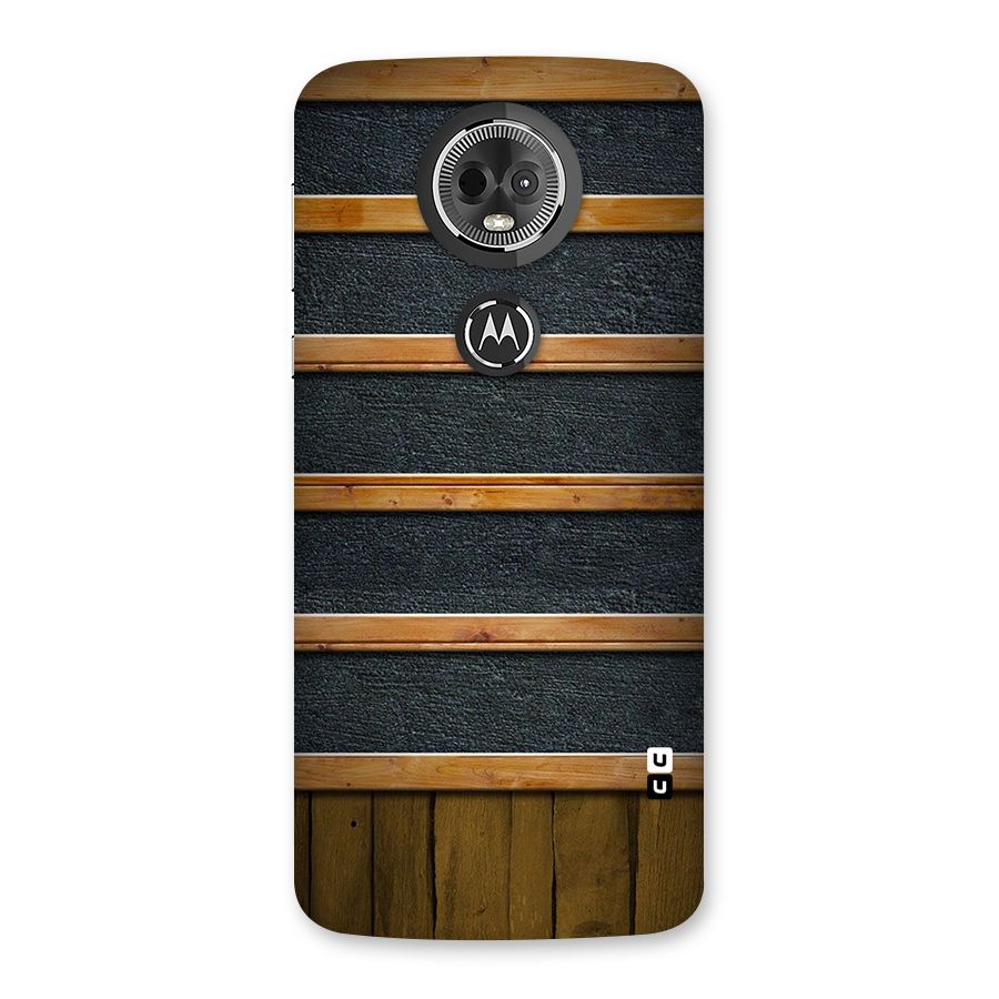 Wood Design Back Case for Moto E5 Plus
