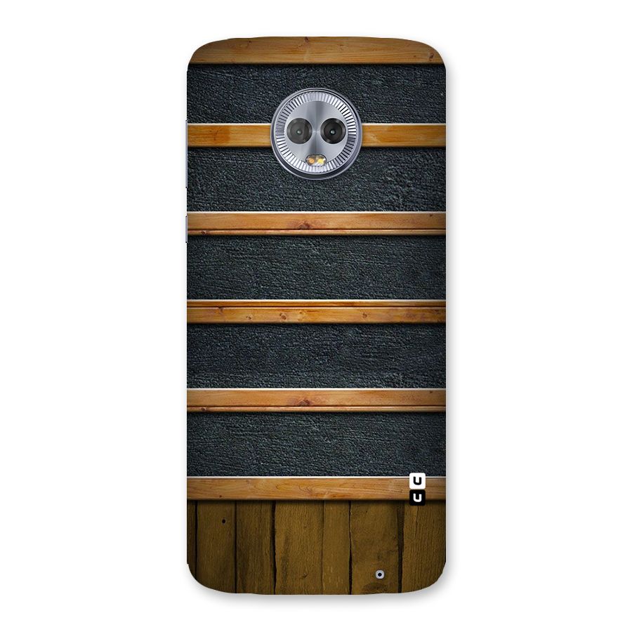 Wood Design Back Case for Moto G6 Plus