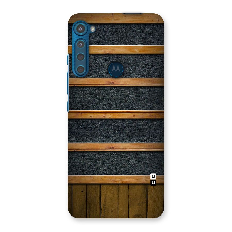 Wood Design Back Case for Motorola One Fusion Plus