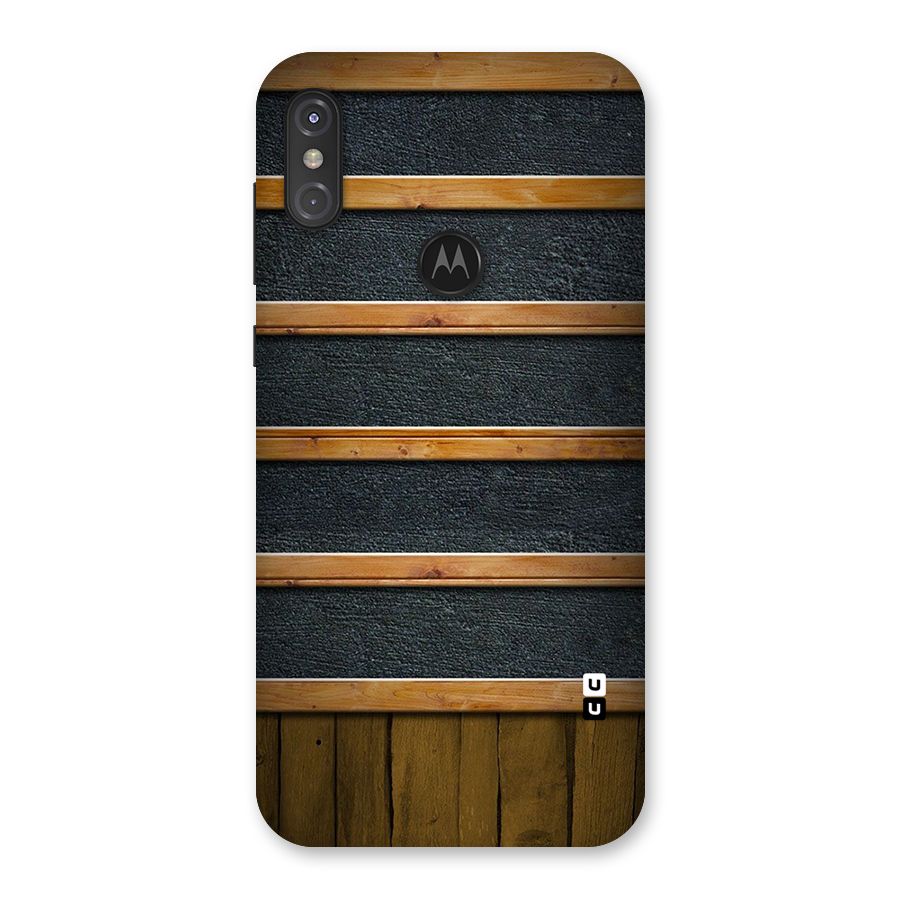 Wood Design Back Case for Motorola One Power