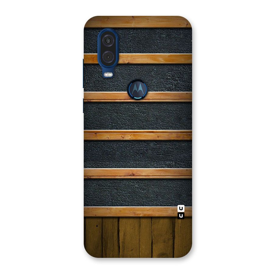 Wood Design Back Case for Motorola One Vision