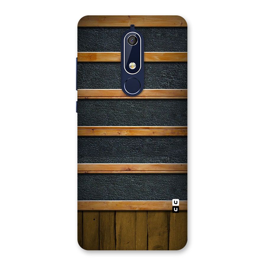 Wood Design Back Case for Nokia 5.1