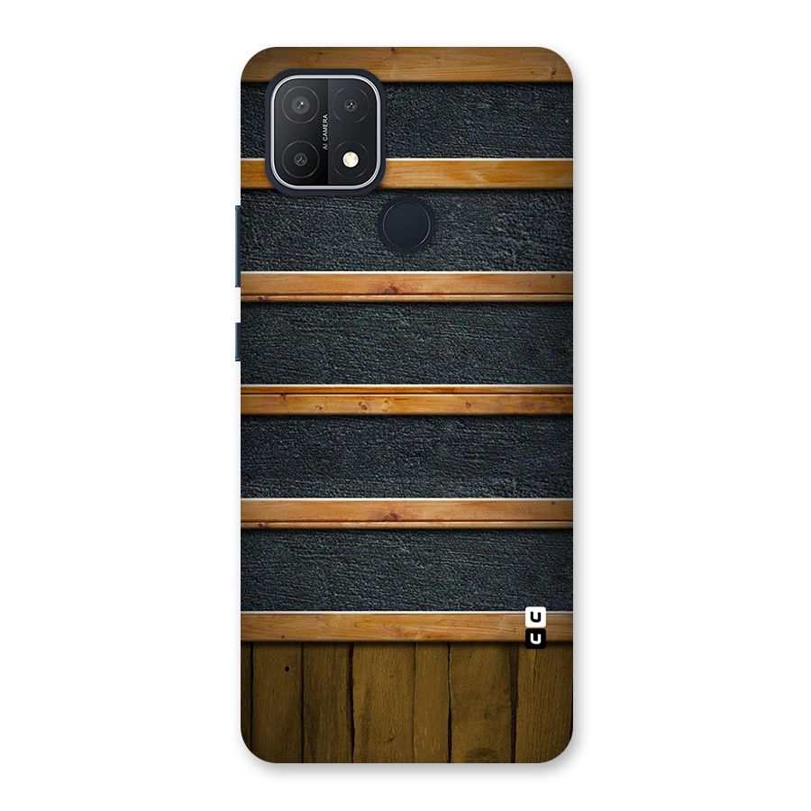 Wood Design Back Case for Oppo A15