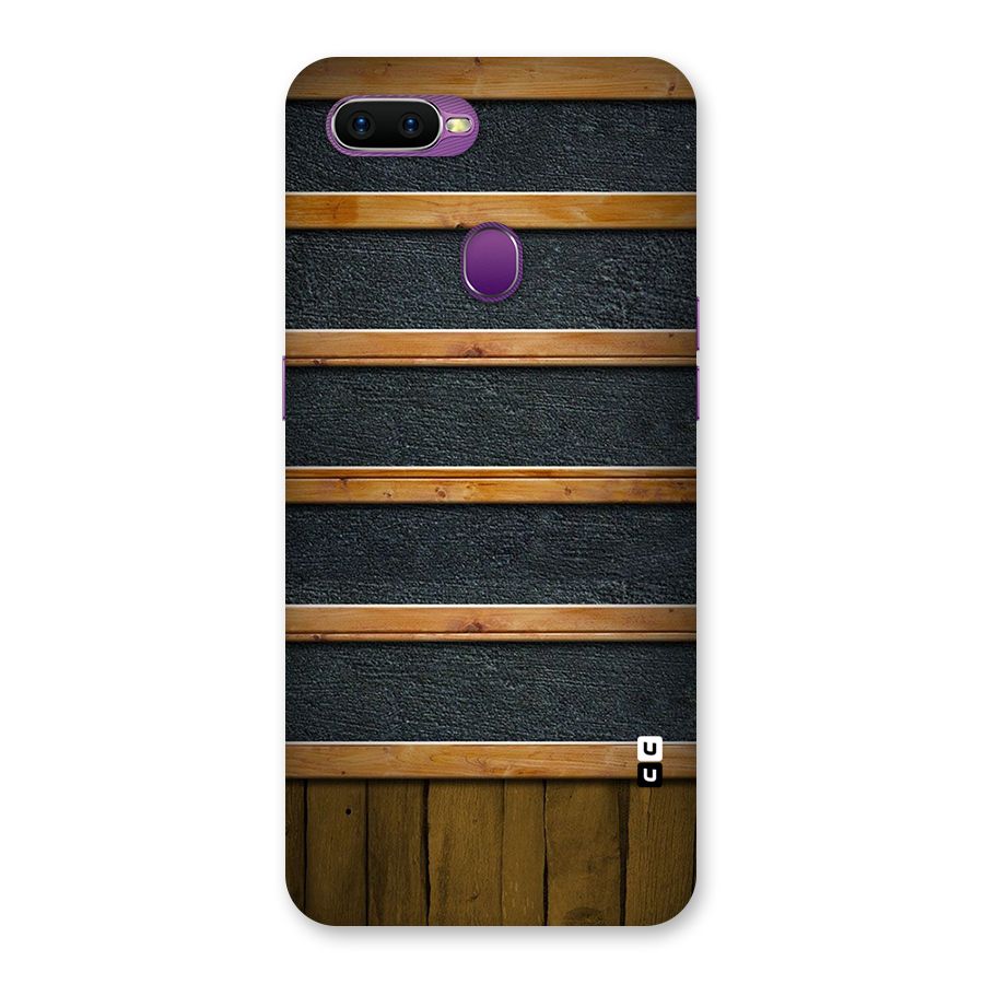 Wood Design Back Case for Oppo F9