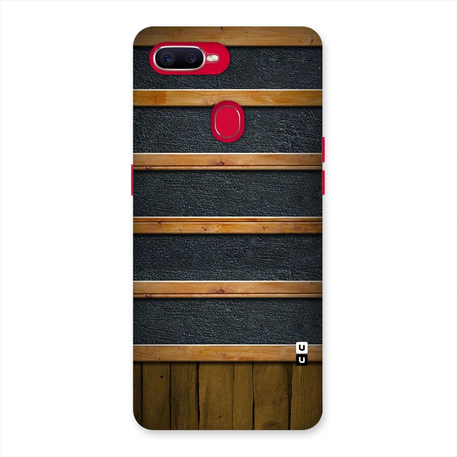 Wood Design Back Case for Oppo F9 Pro
