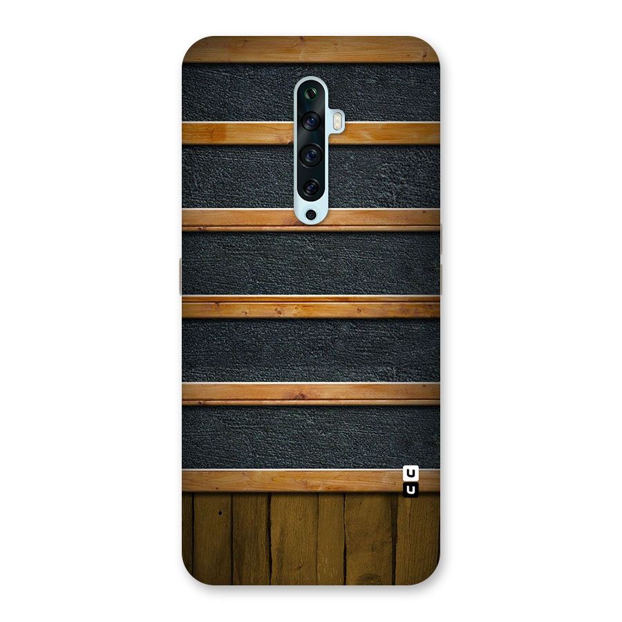 Wood Design Back Case for Oppo Reno2 F